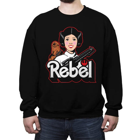 Rebel Dreamhouse - Crew Neck Sweatshirt Crew Neck Sweatshirt RIPT Apparel Small / Black