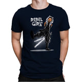 Rebel Girl - Mens Premium T-Shirts RIPT Apparel Small / Midnight Navy