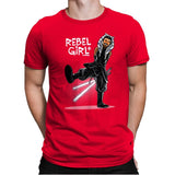 Rebel Girl - Mens Premium T-Shirts RIPT Apparel Small / Red