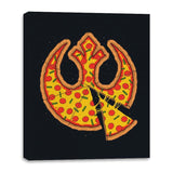 Rebel Pizza - Canvas Wraps Canvas Wraps RIPT Apparel 16x20 / Black