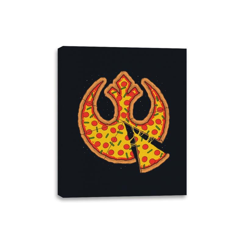 Rebel Pizza - Canvas Wraps Canvas Wraps RIPT Apparel 8x10 / Black