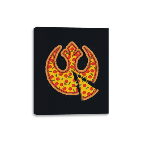 Rebel Pizza - Canvas Wraps Canvas Wraps RIPT Apparel 8x10 / Black