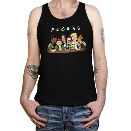 Recess Forever - Tanktop Tanktop RIPT Apparel X-Small / Black