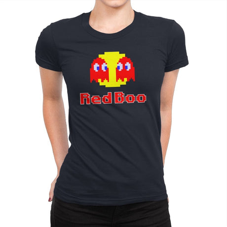 Red Boo - Womens Premium T-Shirts RIPT Apparel Small / Midnight Navy