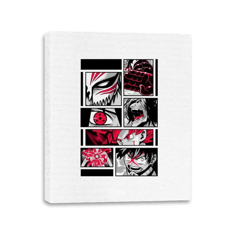 Red Full Power - Canvas Wraps Canvas Wraps RIPT Apparel 11x14 / White