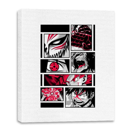 Red Full Power - Canvas Wraps Canvas Wraps RIPT Apparel 16x20 / White