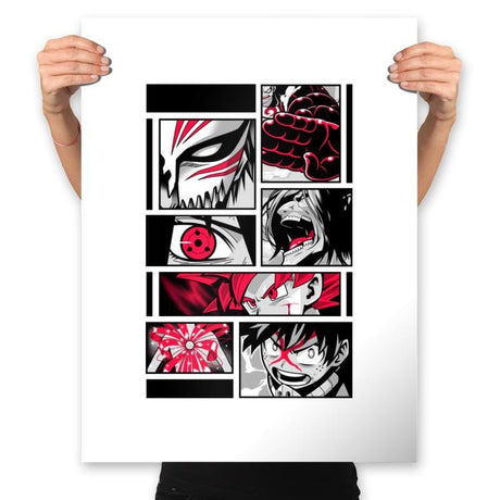 Red Full Power - Prints Posters RIPT Apparel 18x24 / White