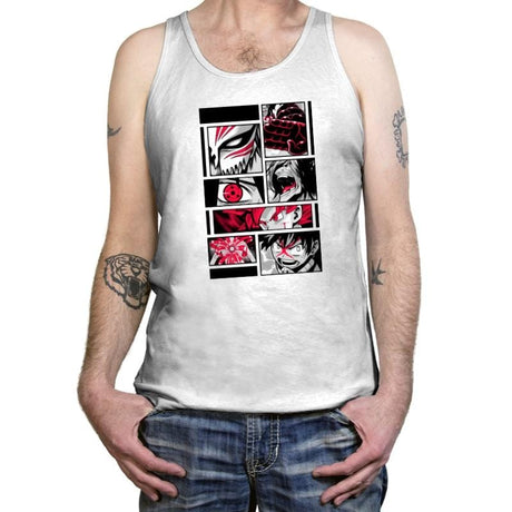 Red Full Power - Tanktop Tanktop RIPT Apparel X-Small / White