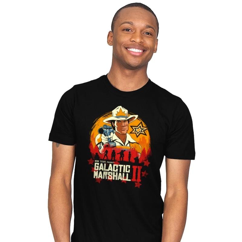 Red Galactic Marshall II - Mens T-Shirts RIPT Apparel Small / Black