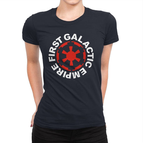 Red Hot Empire - Womens Premium T-Shirts RIPT Apparel Small / Midnight Navy