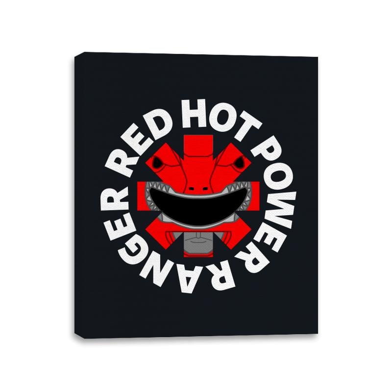 Red Hot Power Ranger - Canvas Wraps Canvas Wraps RIPT Apparel 11x14 / Black