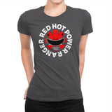 Red Hot Power Ranger - Womens Premium T-Shirts RIPT Apparel Small / Heavy Metal