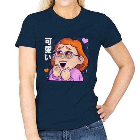 Red Kawaii - Womens T-Shirts RIPT Apparel Small / Navy