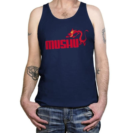 Red Mushuma  - Tanktop Tanktop RIPT Apparel X-Small / Navy