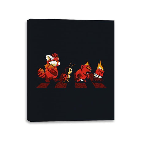 Red Rage Road - Canvas Wraps Canvas Wraps RIPT Apparel 11x14 / Black