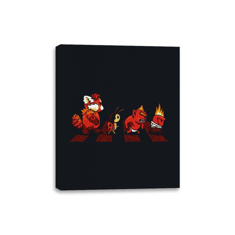 Red Rage Road - Canvas Wraps Canvas Wraps RIPT Apparel 8x10 / Black