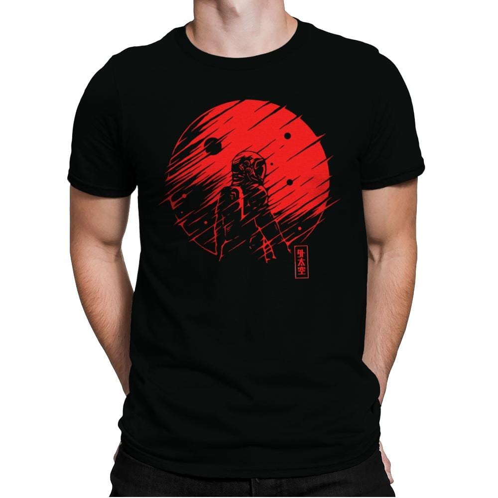 Red Space - Mens Premium T-Shirts RIPT Apparel Small / Black