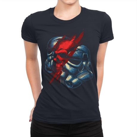 Red Storm - Womens Premium T-Shirts RIPT Apparel Small / Midnight Navy