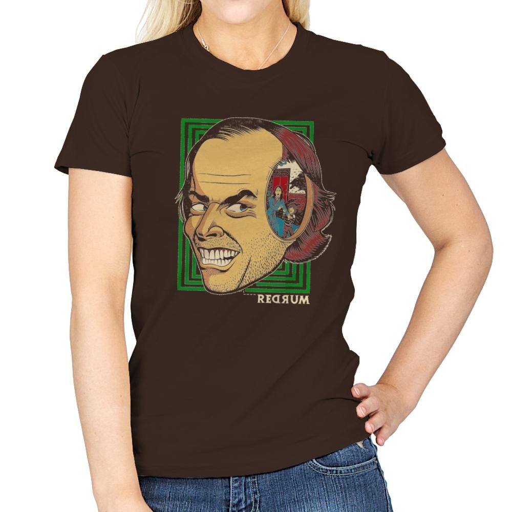 Redrum - Womens T-Shirts RIPT Apparel Small / Dark Chocolate