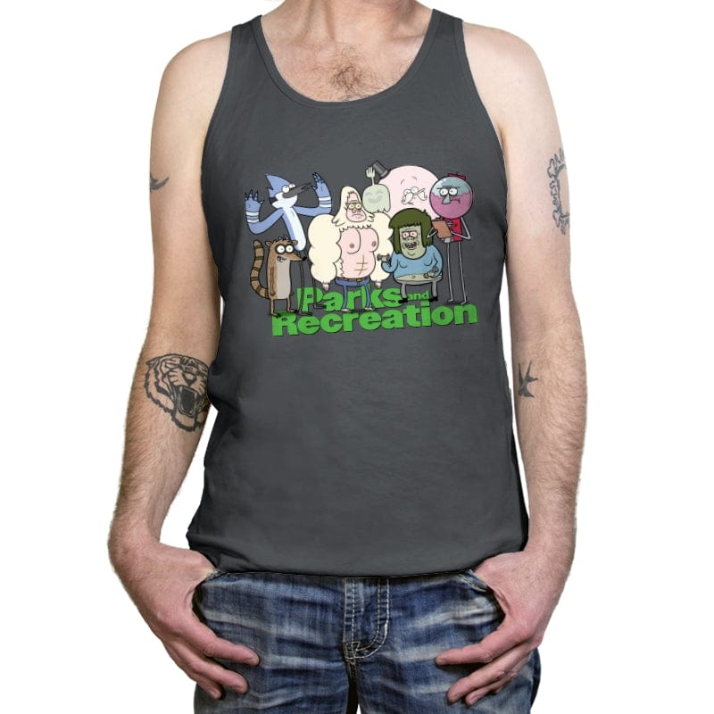 Regular Parks & Rec - Tanktop Tanktop RIPT Apparel X-Small / Asphalt