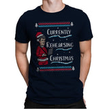 Rehearsing Christmas! - Mens Premium T-Shirts RIPT Apparel Small / Midnight Navy