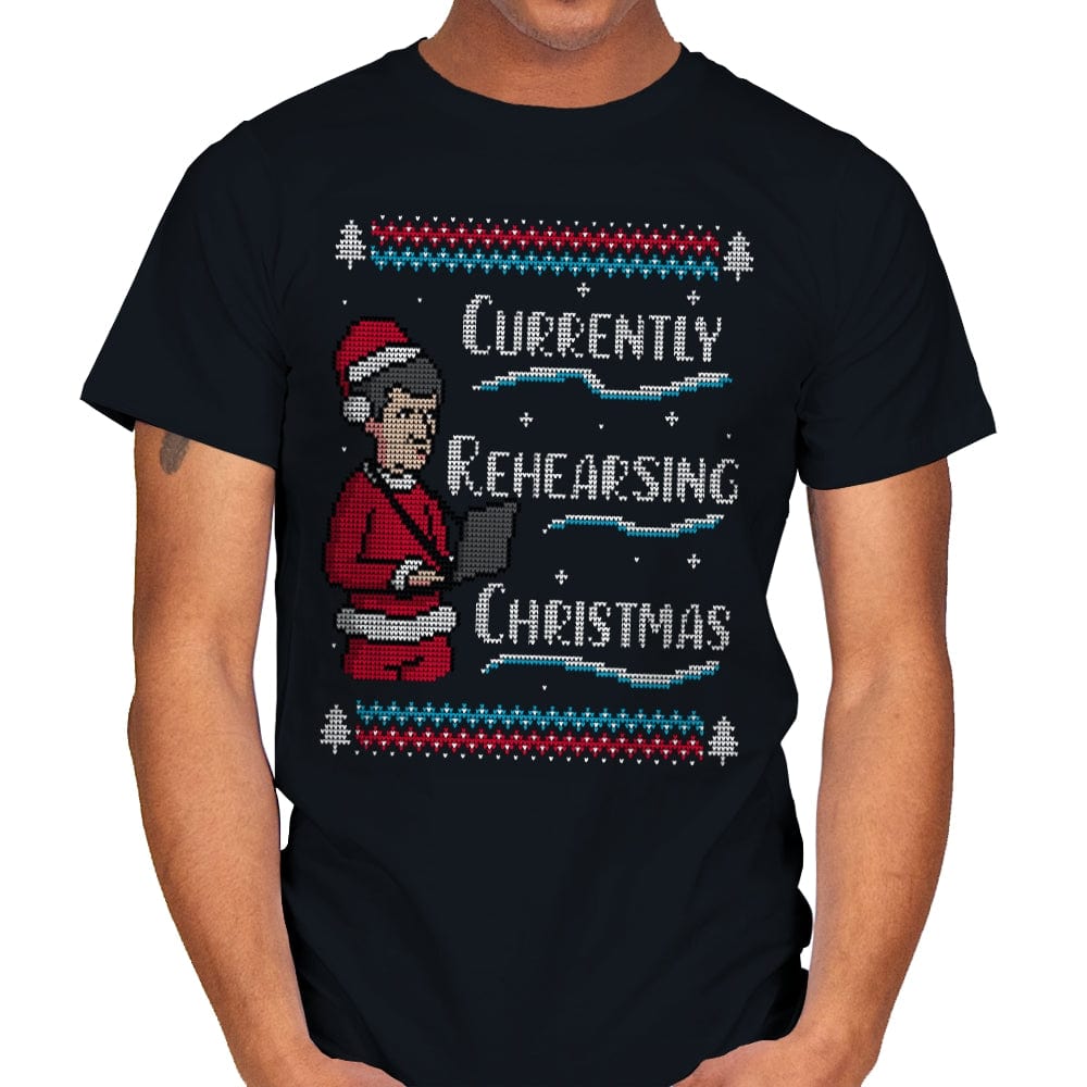 Rehearsing Christmas! - Mens T-Shirts RIPT Apparel Small / Black