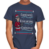 Rehearsing Christmas! - Mens T-Shirts RIPT Apparel Small / Navy