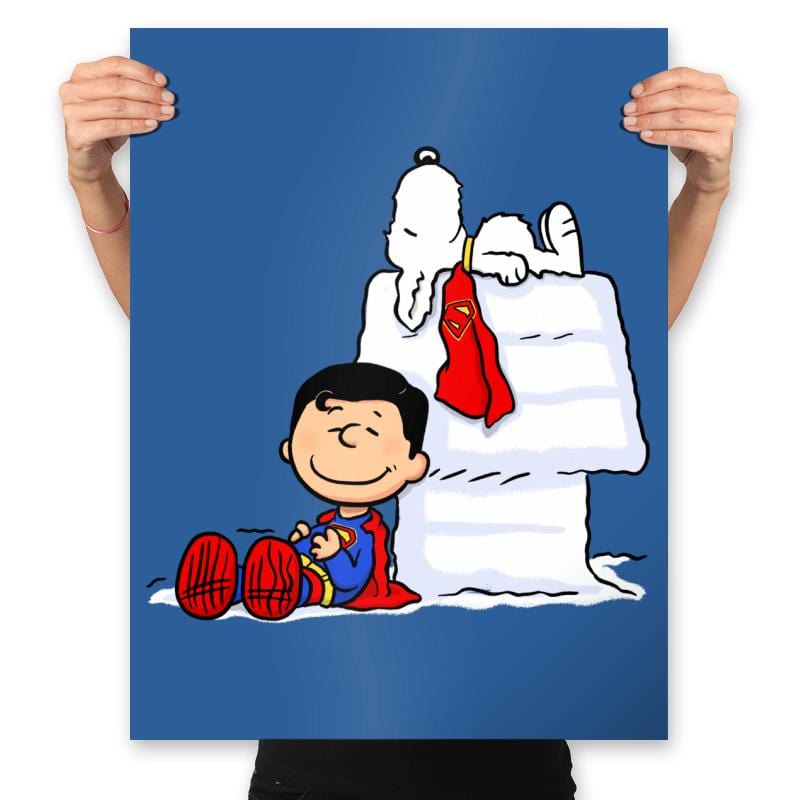 Relaxing with Krypto - Prints Posters RIPT Apparel 18x24 / Royal