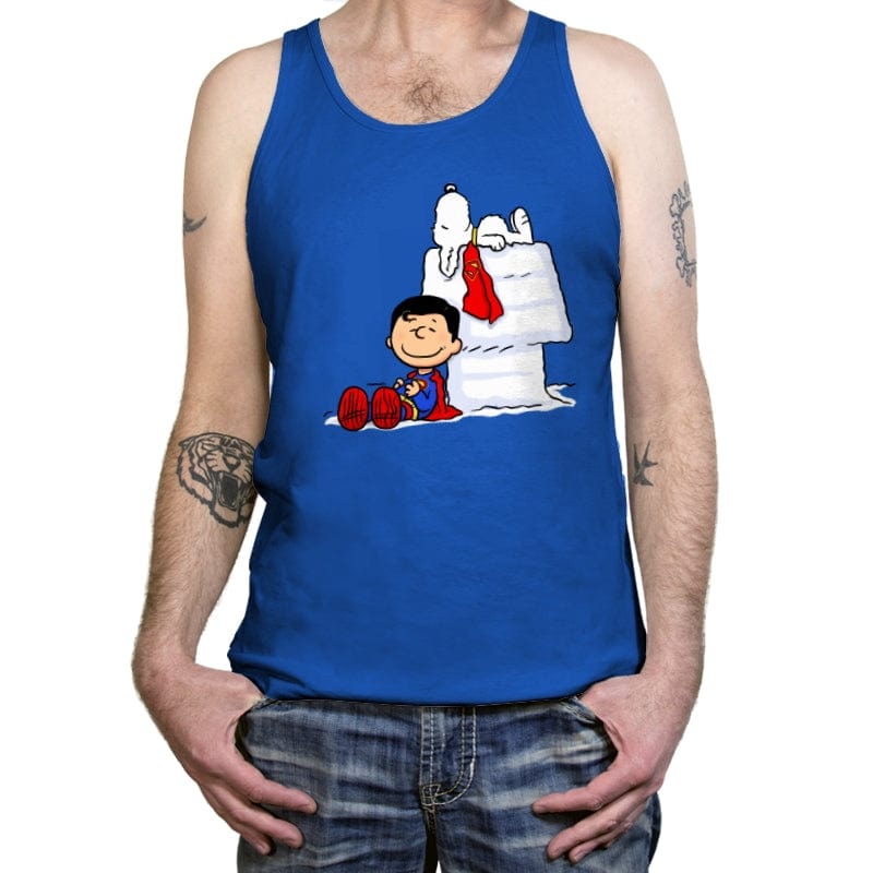 Relaxing with Krypto - Tanktop Tanktop RIPT Apparel X-Small / True Royal