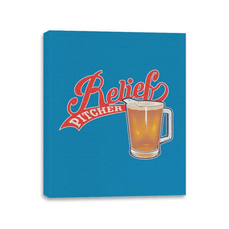 Relief Pitcher - Canvas Wraps Canvas Wraps RIPT Apparel 11x14 / Sapphire