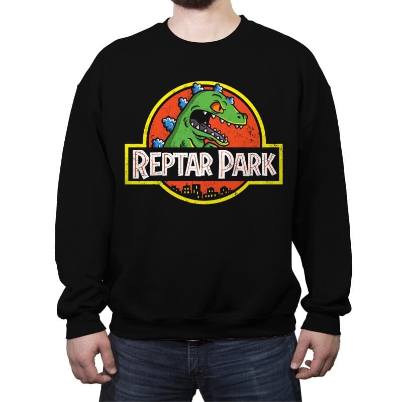 Reptar Park - Crew Neck Sweatshirt Crew Neck Sweatshirt RIPT Apparel Small / Black