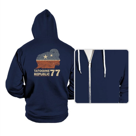 Republic of 77 - Hoodies Hoodies RIPT Apparel Small / Navy