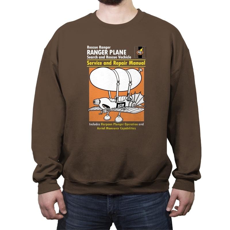 Rescue Plane Manual - Crew Neck Sweatshirt Crew Neck Sweatshirt RIPT Apparel