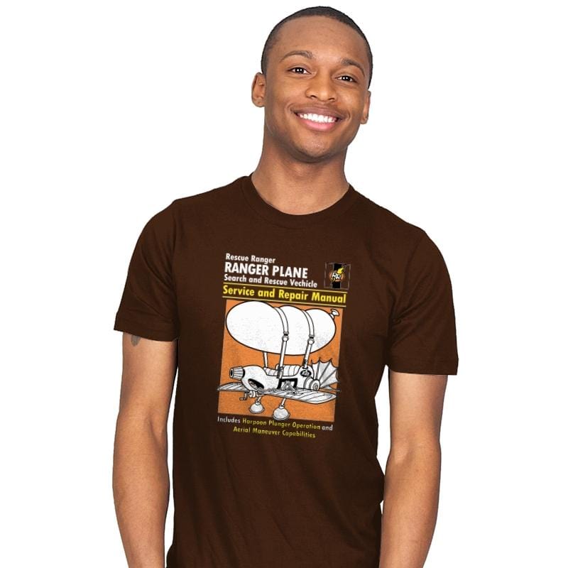 Rescue Plane Manual - Mens T-Shirts RIPT Apparel Small / Brown