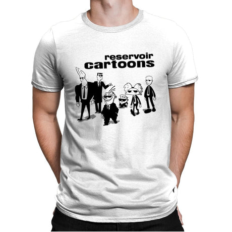 Reservoir Cartoons - Mens Premium T-Shirts RIPT Apparel Small / White