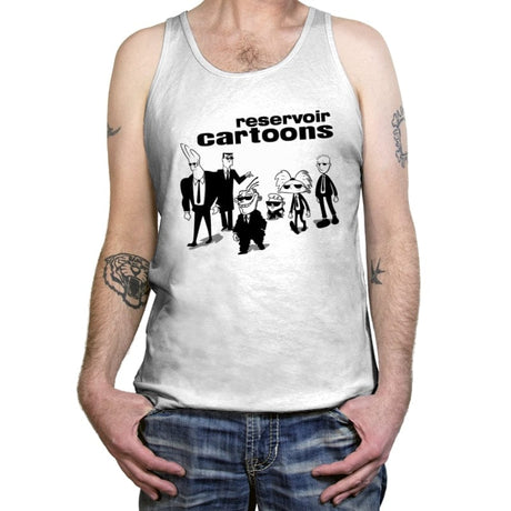 Reservoir Cartoons - Tanktop Tanktop RIPT Apparel X-Small / White