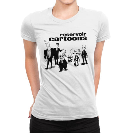 Reservoir Cartoons - Womens Premium T-Shirts RIPT Apparel Small / White