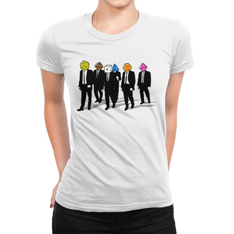 Reservoir Dices - Womens Premium T-Shirts RIPT Apparel Small / White