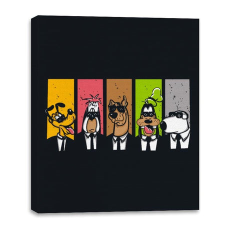 Reservoir Dogs - Canvas Wraps Canvas Wraps RIPT Apparel 16x20 / Black