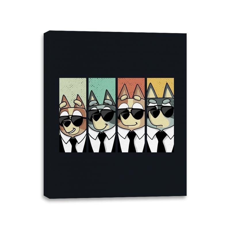 Reservoir Heelers - Canvas Wraps Canvas Wraps RIPT Apparel 11x14 / Black