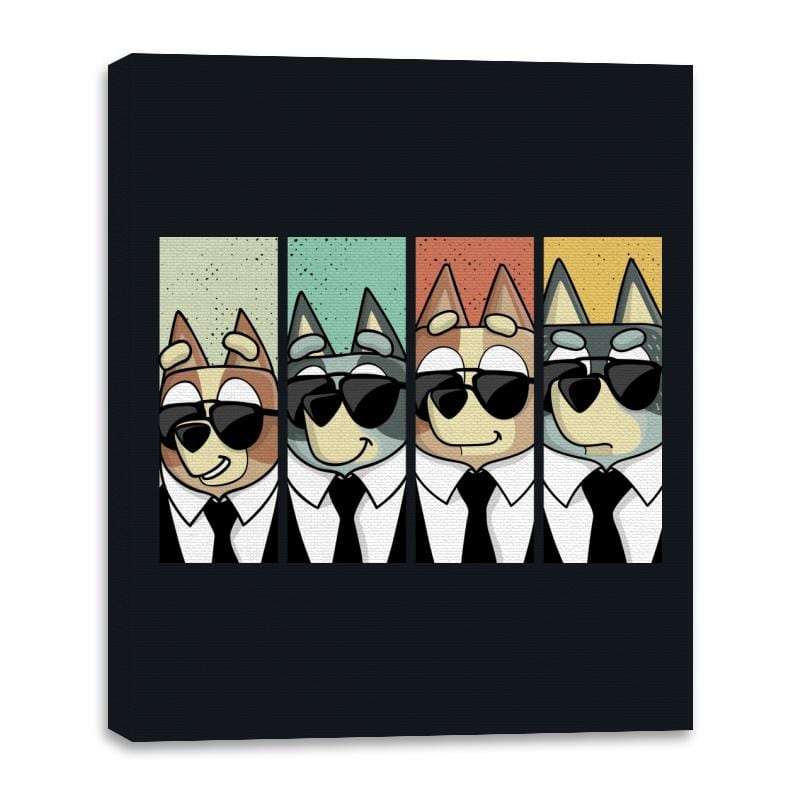 Reservoir Heelers - Canvas Wraps Canvas Wraps RIPT Apparel 16x20 / Black