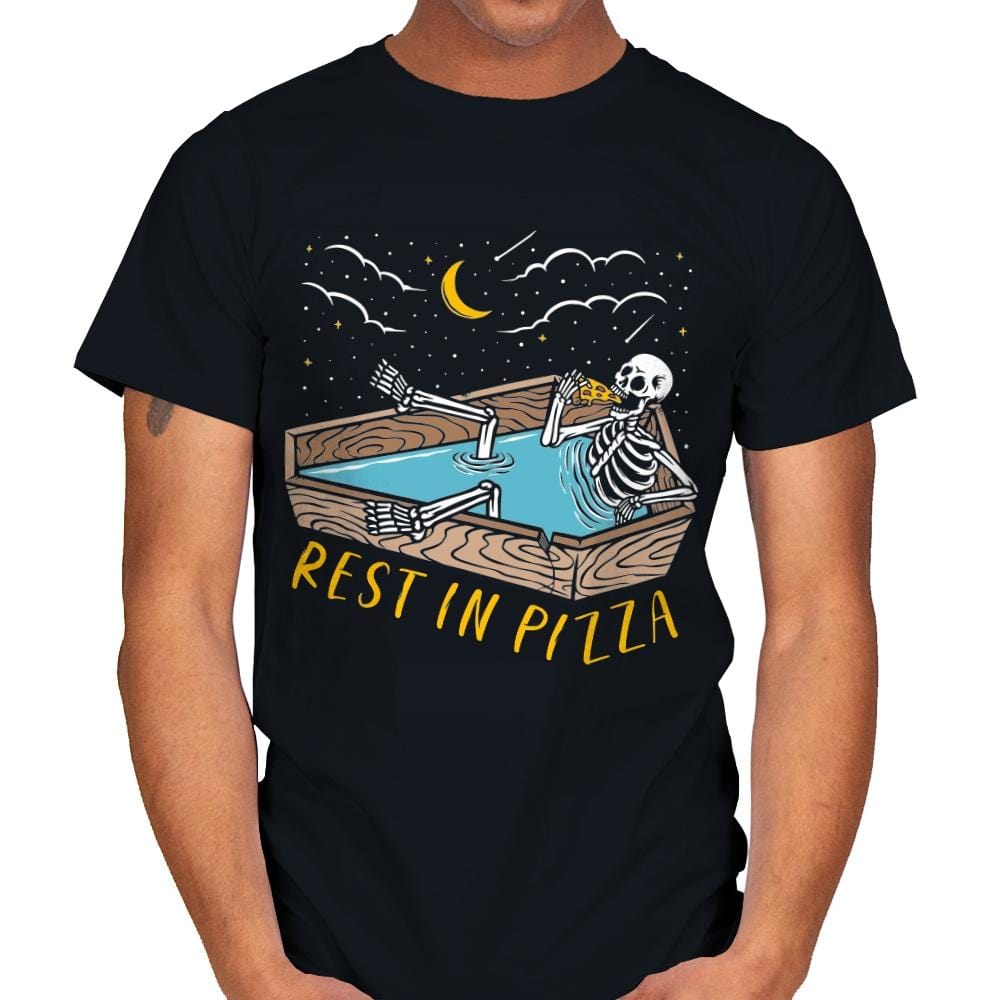 Rest In Pizza - Mens T-Shirts RIPT Apparel Small / Black