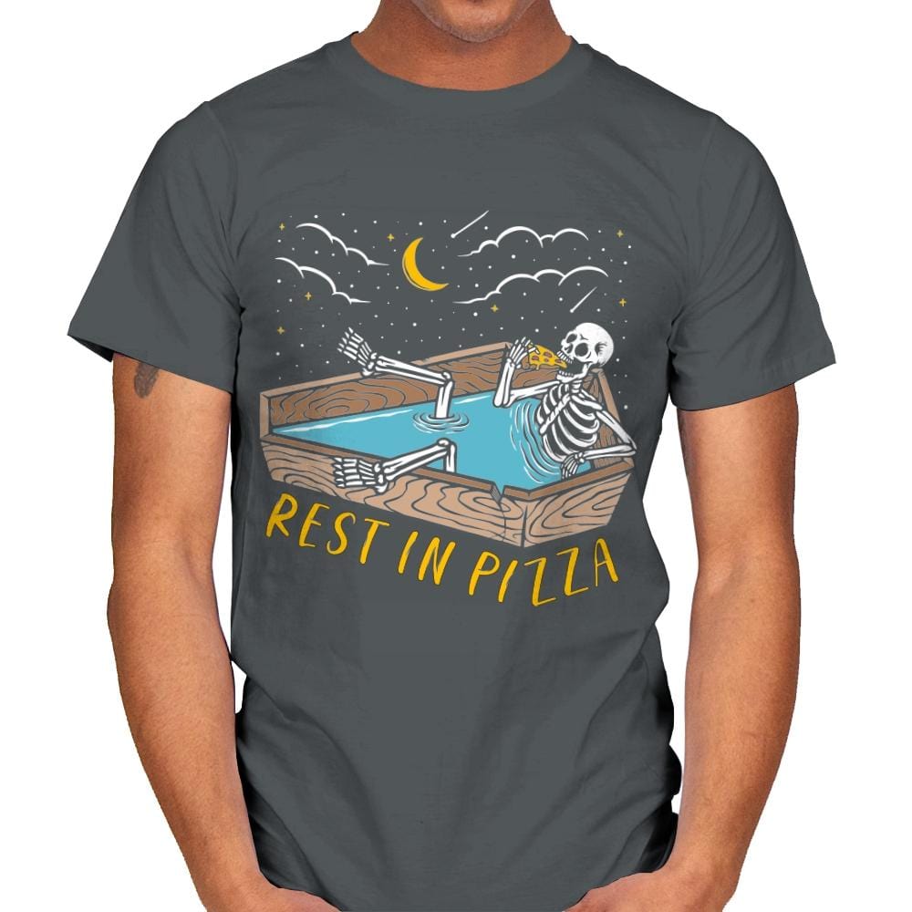 Rest In Pizza - Mens T-Shirts RIPT Apparel Small / Charcoal