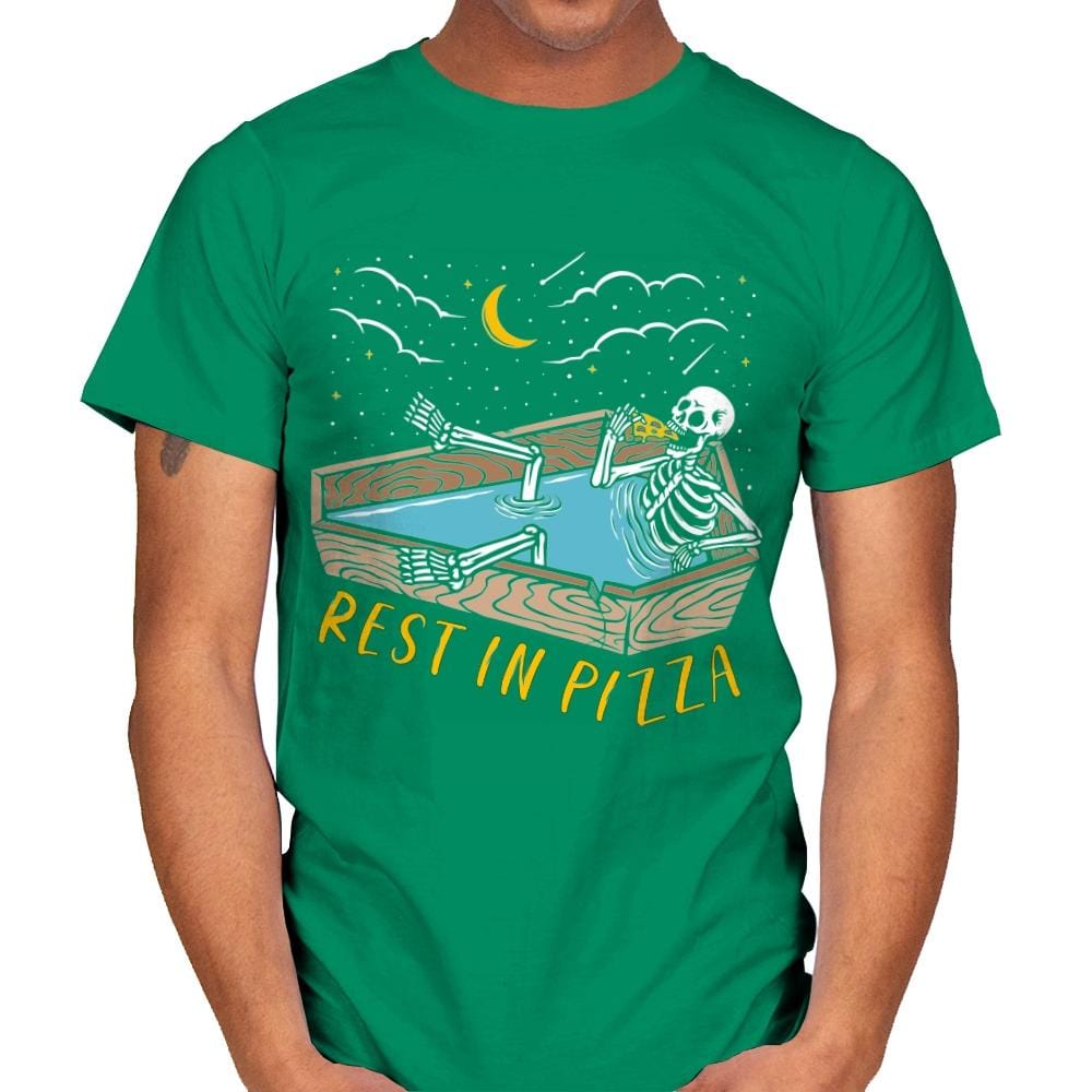 Rest In Pizza - Mens T-Shirts RIPT Apparel Small / Kelly