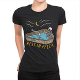 Rest In Pizza - Womens Premium T-Shirts RIPT Apparel Small / Black