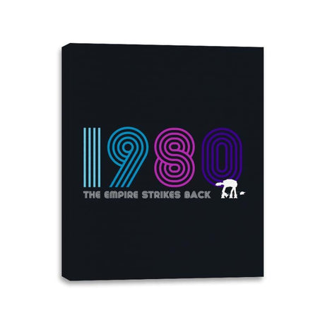 Retro 1980 - Canvas Wraps Canvas Wraps RIPT Apparel 11x14 / Black