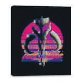 Retro Code - Canvas Wraps Canvas Wraps RIPT Apparel 16x20 / Black