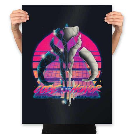 Retro Code - Prints Posters RIPT Apparel 18x24 / Black