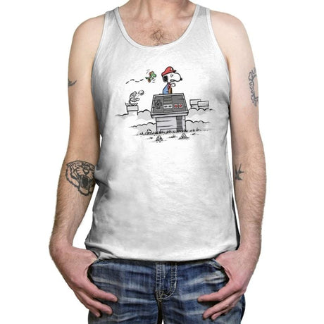 Retro Gaming Ace - Tanktop Tanktop RIPT Apparel X-Small / White