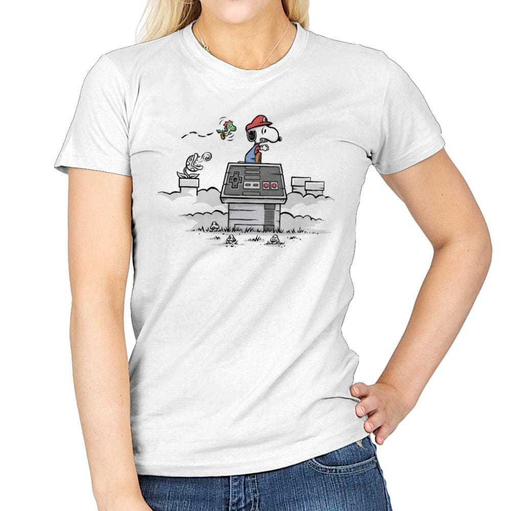 Retro Gaming Ace - Womens T-Shirts RIPT Apparel Small / White